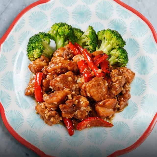 Combo General Chicken and Sweet & Sour Shrimp.