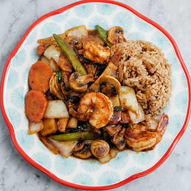 Dinner Sweet Vinegar Garlic Shrimp.
