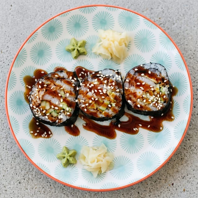 Eel Cucumber Roll.