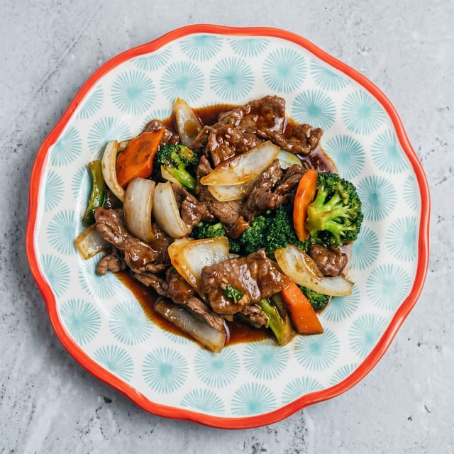 Combo Broccoli Beef and Sweet & Sour Chicken.