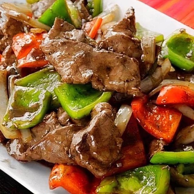 Lunch Pepper Steak.